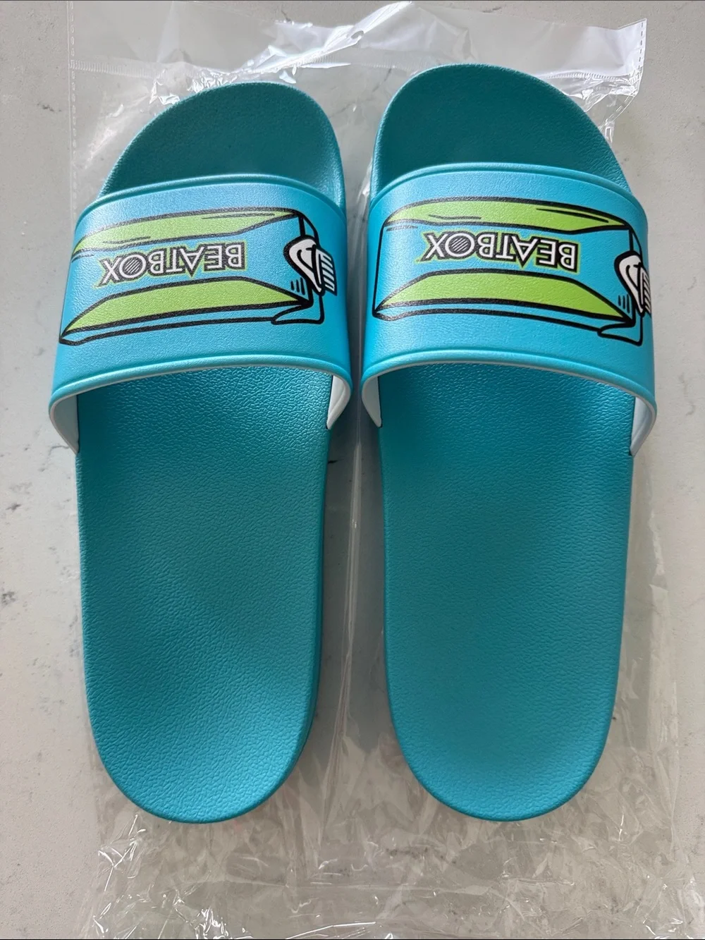 BEATBOX Teal Slide Sandals wine summer pool slides slippers slip ons 42 11 9 Uni